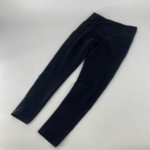 Zella Black Stretch Mid Rise Cropped Leggings